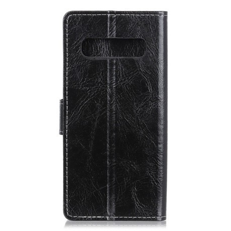 Кожаный чехол Retro Crazy Horse Texture на  Samsung Galaxy S10 Plus/G975-черный