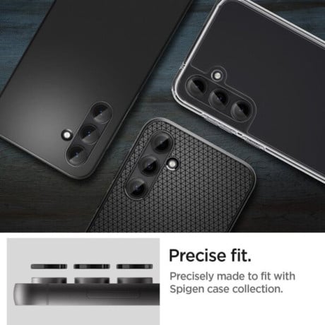 Комплект защитных стекол на камеру Spigen OPTIK.TR ”EZ FIT” для Samsung Galaxy S23 FE - BLACK