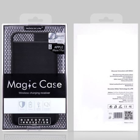 Чорний Чохол із бездротовою зарядкою Nillkin Magic для iPhone 7/8