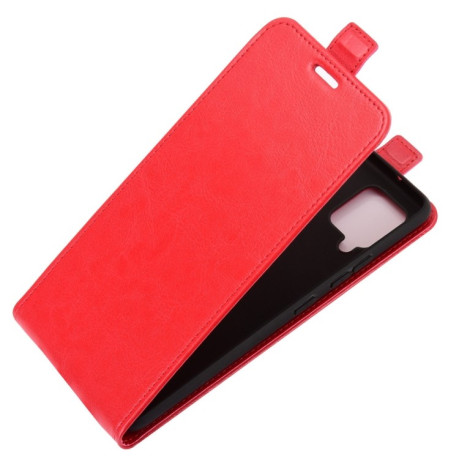 Флип-чехол R64 Texture Single на Samsung Galaxy A42 - красный