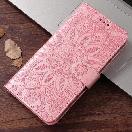 Чохол-книжка Embossed Sunflower для OPPO Reno13 Global - золото