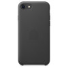 Кожаный чехол Leather Case Black для iPhone SE/8/7
