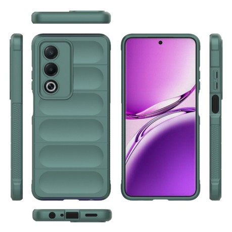 Силиконовый чехол Magic Flannel для OPPO A80 5G/A3 Pro - зеленый