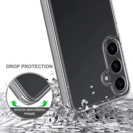 Акриловий протиударний чохол HMC з посиленим захистом кутів на Samsung Galaxy S25 FE 5G - прозорий