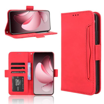 Чехол-книжка Skin Feel Calf на OPPO Reno13 Pro 5G Global - красный