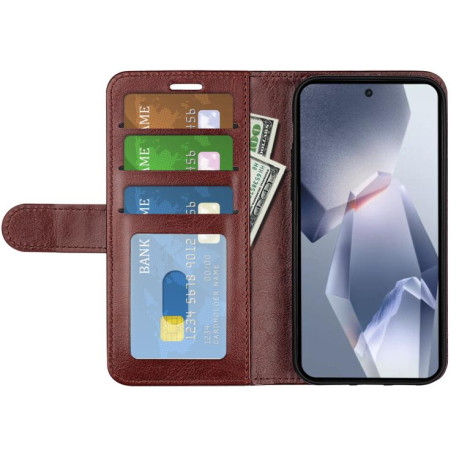 Чохол-книжка R64 Texture Horizontal Flip Leather для OnePlus 13R/Ace 5/Ace 5 Pro - коричневий