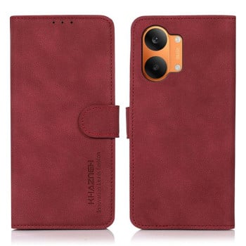 Чехол-книжка KHAZNEH матовая фактура на Xiaomi Redmi Turbo 5 Max / Poco X8 Pro Max — красный