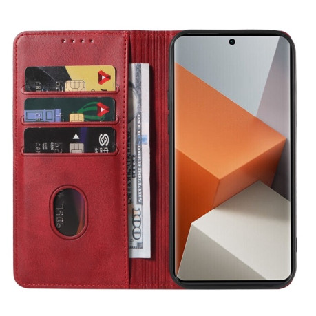 Чохол-книга Magnetic Closure для Xiaomi Redmi Note 13 Pro+ - червоний