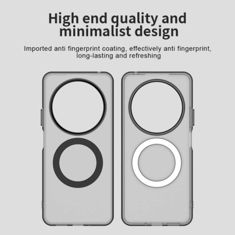 Противоударный чехол MagSafe Holder PC Hybrid для Xiaomi Redmi 14C 4G/Poco C75/Redmi A4 5G - черный