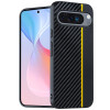 Протиударний чохол Carbon Fiber Texture Printing для Google Pixel 10/10 Pro - жовтий