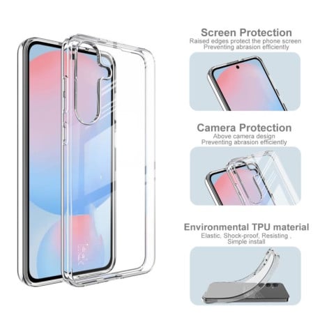 Силиконовый прозрачный чехол IMAK UX-5 Series на Samsung Galaxy S25 FE 5G