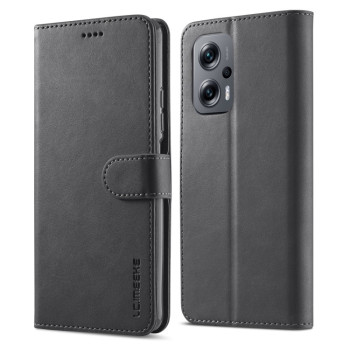Чехол книжка LC.IMEEKE Calf Texture на Xiaomi Redmi Note 11E/Redme 10 5G - черный
