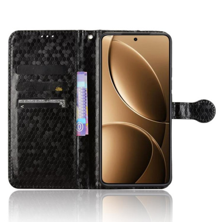 Чехол-книжка Honeycomb Dot для Xiaomi Poco F7 Pro 5G / F7 Ultra - черный