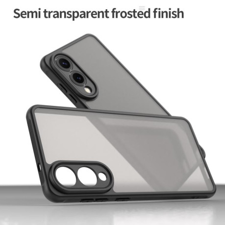 Чехол Fan Dun Series TPU Hybrid PC Frosted на Samsung Galaxy S25 Edge 5G - черный