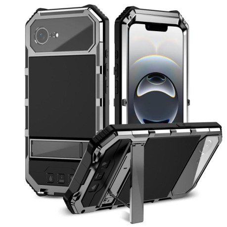 Противоударный чехол R-JUST Life Waterproof для iPhone 16e - серебристый