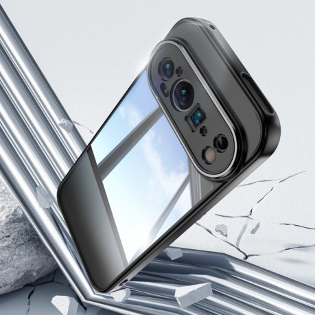 Противоударный чехол Acrylic Hybrid TPU Armor Shockproof для Google Pixel 9 Pro XL - черный