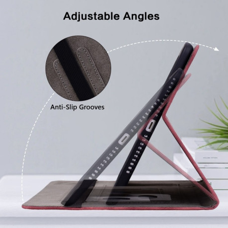 Чехол-книжка Butterfly Rose Embossed для Xiaomi Pad 7 / Pad 7 Pro - красный