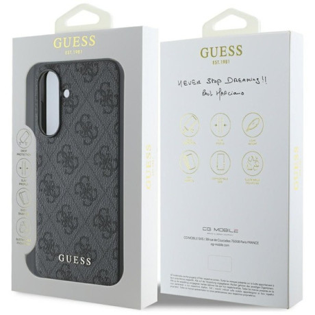 Оригінальний чохол Guess Metal Gold Logo Samsung Galaxy A36 - Black