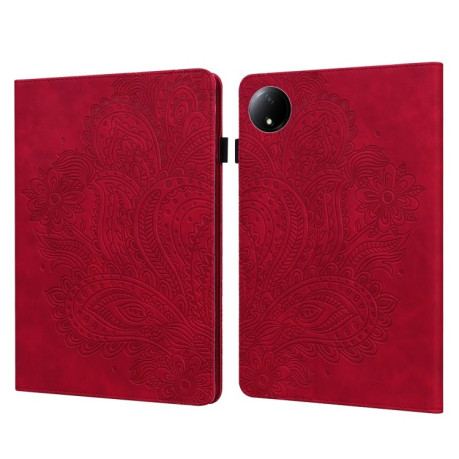 Чохол-книжка Embossed Tiger Pattern Leather для Xiaomi Redmi Pad SE 8.7 - червоний