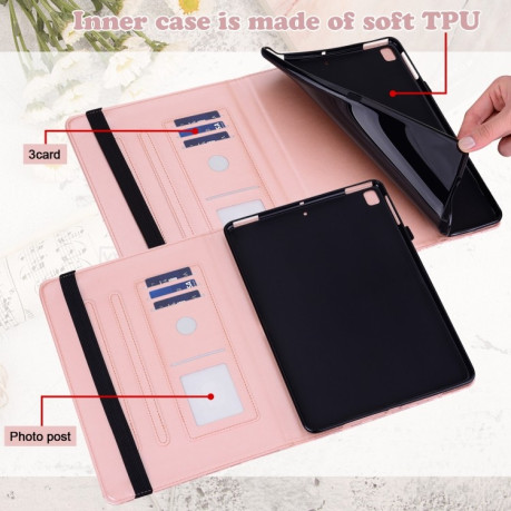 Чохол-книжка Tree Deer Embossed Leather для Xiaomi Redmi Pad SE 8.7 - рожевий