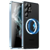 Противоударный чехол Frosted Meta (MagSafe) для Samsung Galaxy S23 Ultra 5G - синий