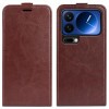 Фліп-чохол R64 Texture Single для Xiaomi 17 Pro max — коричневий