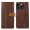 Чохол-книжка Stitching Thread для iPhone 15 Pro Max - коричневий