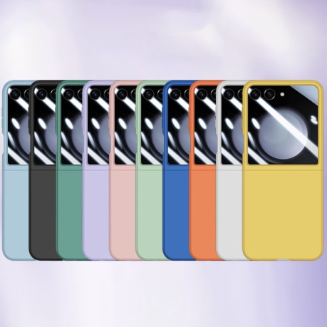 Противоударный чехол Integrated PC Skin Feel Shockproof для Motorola Razr 50 - фиолетовый