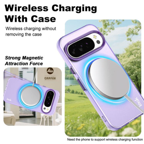 Протиударний чохол IMAK Candy Series Shockproof MagSafe для Google Pixel 10 Pro XL - фіолетовий