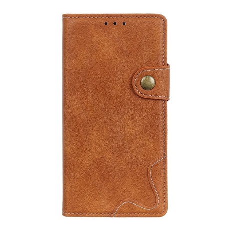 Кожаный чехол-книжка S-Type Stitching Calfдля Samsung Galaxy M33 5G - коричневый