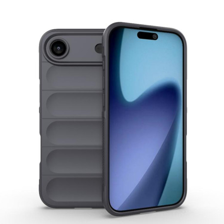 Силиконовый чехол Magic Flannel для iPhone Air - темно-серый