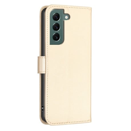 Чехол-книжка Four-leaf Clasp Embossed на Samsung Galaxy S24 FE 5G - золотой