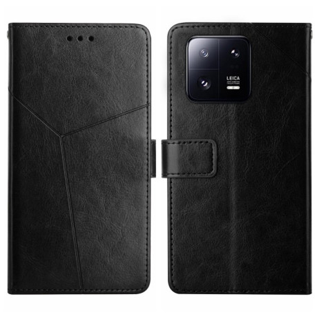 Чохол-книжка Y-shaped Pattern для Xiaomi 13 - чорний