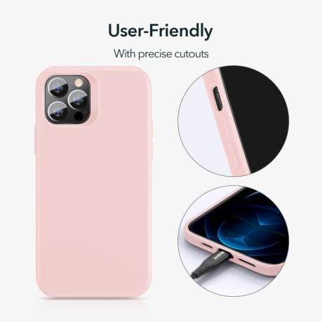 Протиударний силіконовий чохол ESR Cloud Series на iPhone 12 Pro Max - рожевий
