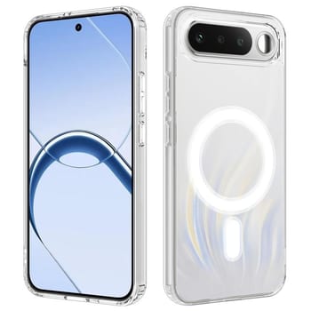Чохол Clear Case з MagSafe, гібрид твердого й м'якого матеріалу на Realme 16 5G — прозорий