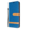 Чехол-книжка Color Matching Denim Texture на Samsung Galaxy S20 Ultra - синий