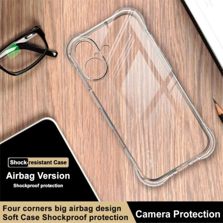 Чехол imak Shockproof Airbag для iPhone 17 - прозрачный