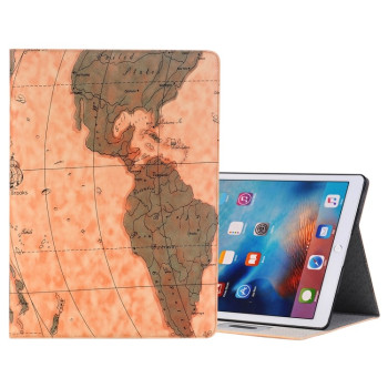 Чехол-книжка Map Pattern для iPad Air 2 - коричневый