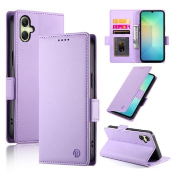 Чехол-книжка Side Buckle Magnetic Frosted Leather для Samsung Galaxy A06 4G - фиолетовый