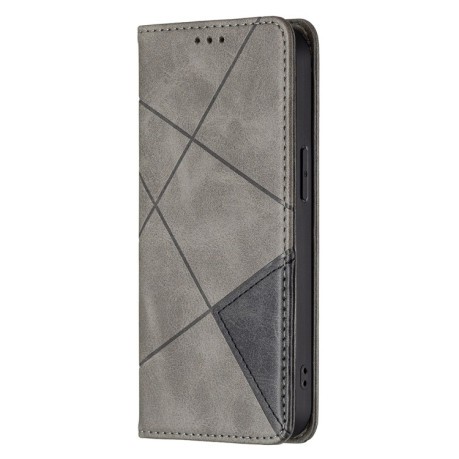 Чехол-книжка Rhombus Texture для iPhone 13 mini - серый