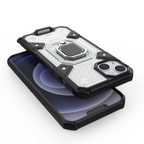 Противоударный чехол Space Ring Holder для iPhone 14/13 - синий