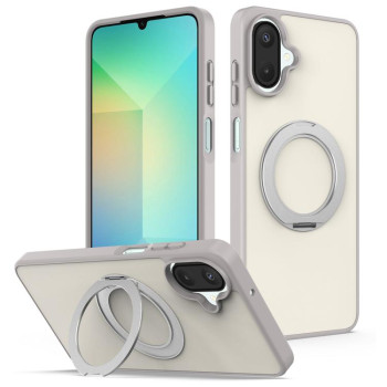 Магнітний чохол Escase Skin Feel з поворотною підставкою на Samsung Galaxy A08 / A07 4G&amp;5G — сірий