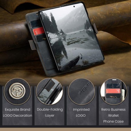 Чехол-книжка CaseMe-013 Multifunctional на Samsung Galaxy Fold 7 - черный