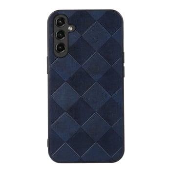 Противоударный чехол Weave Plaid для Samsung Galaxy A24 4G - синий