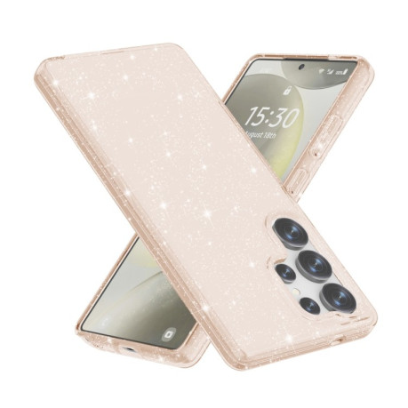 Противоударный чехол Terminator Style Glitter для Samsung Galaxy S25 Ultra 5G - золотой