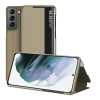 Чехол-книжка Window View для Samsung Galaxy S22 Plus 5G - золотой