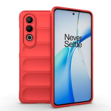 Силіконовий чохол Magic Flannel на OnePlus Nord CE4 5G Global - червоний