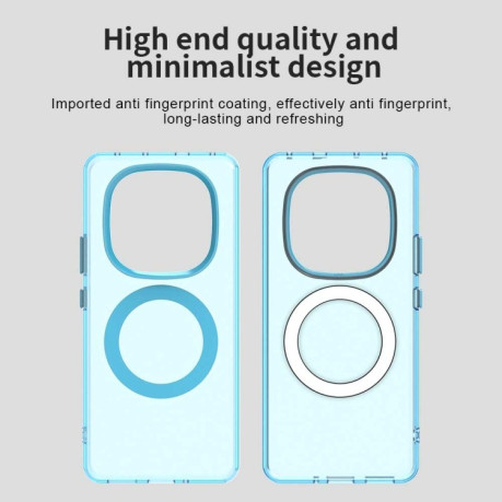Протиударний чохол MagSafe Holder PC Hybrid для Xiaomi Redmi Note 14 Pro 5G/Poco X7 - синій