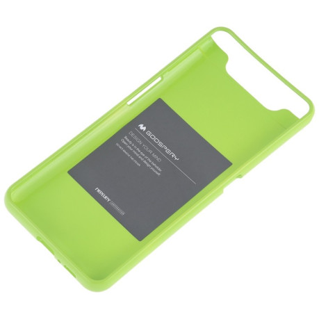 Силиконовый ударозащитный чехол MERCURY GOOSPERY JELLY на Samsung Galaxy A80 -зеленый