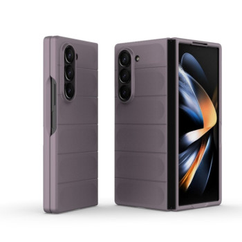Силиконовый чехол Magic Flannel для Samsung Galaxy Fold 6 - фиолетовый